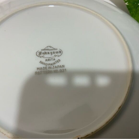 FUKAGAWA Fine China ARITA Pattern#931 6 1/2” Bread & Butter Plates, 10 Available - Picture 3 of 4